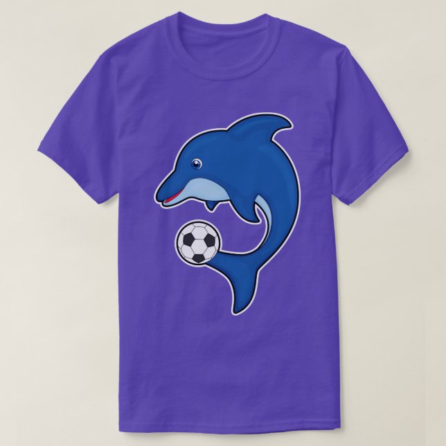 Dolphin as player with ball T-Shirt (Design Front)