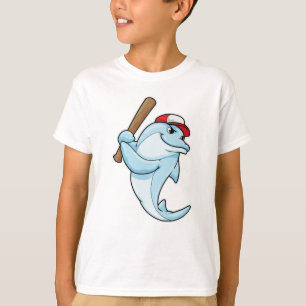 Dolphin at Baseball as Batsman T-Shirt