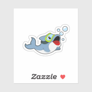 Dolphin at Diving with Water bubbles.PNG Sticker