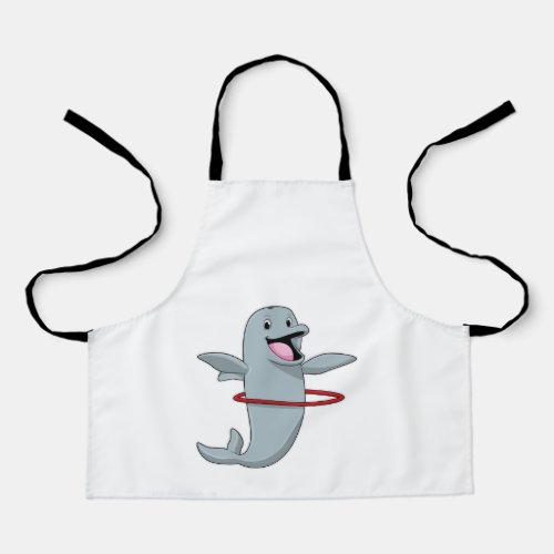 Dolphin at Endurance training with Fitness tiresp Apron