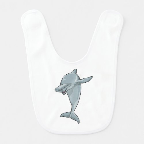 Dolphin at Hip Hop Dance Dab Baby Bib