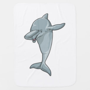 Dolphin at Hip Hop Dance Dab Baby Blanket