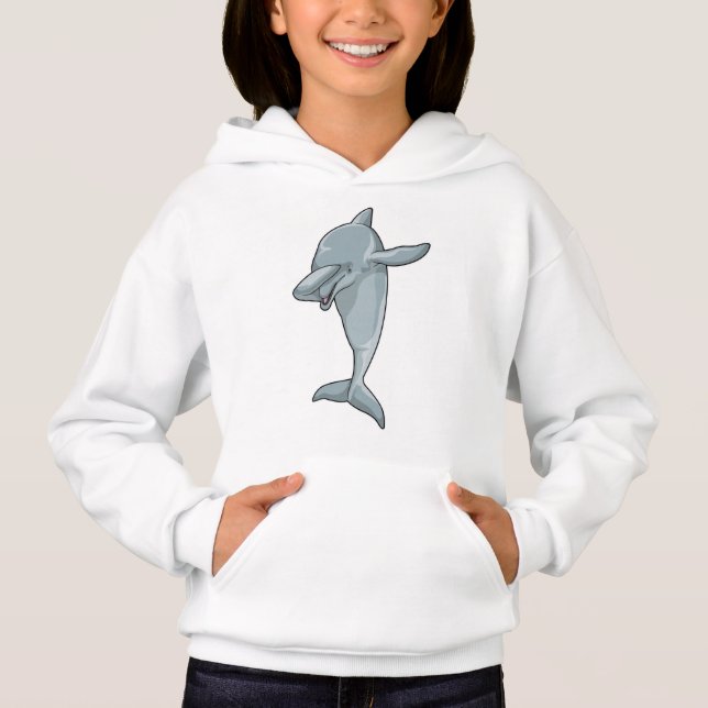 Dolphin at Hip Hop Dance Dab Hoodie (Front)