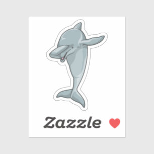 Dolphin at Hip Hop Dance Dab Sticker
