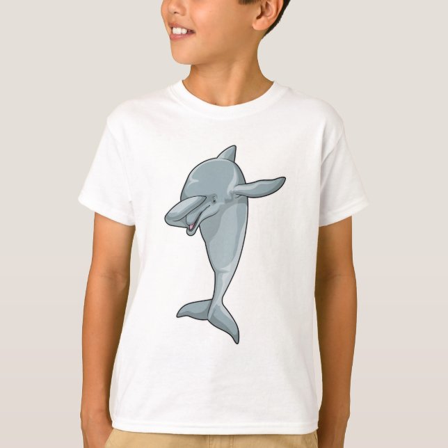 Dolphin at Hip Hop Dance Dab T-Shirt (Front)