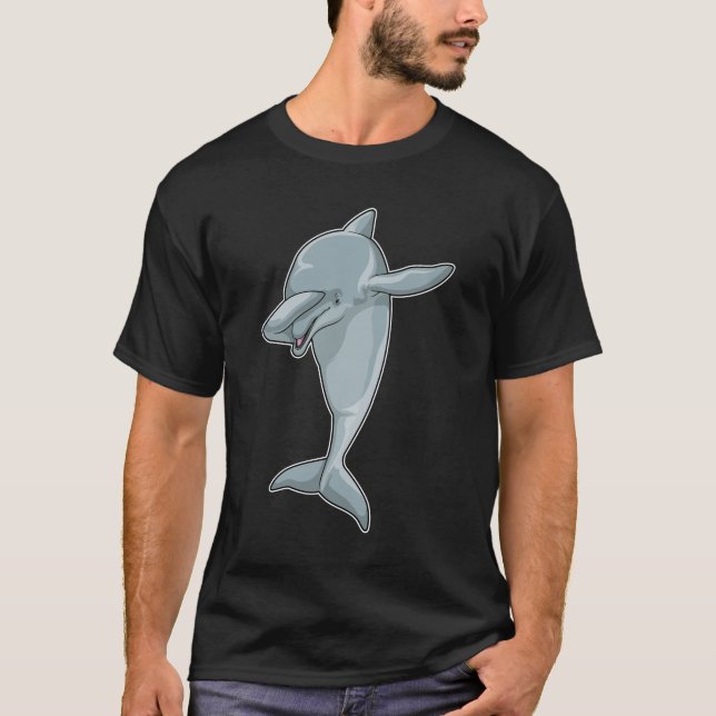 Dolphin at Hip Hop Dance Dab T-Shirt (Front)