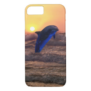 : iPhone 14 Plus Retro Dolphins Graphic- Vintage Silhouette  Dolphin Fan Print Case : Cell Phones & Accessories