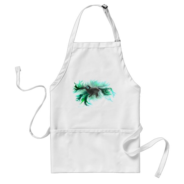 Dolphin Baby Adult Apron (Front)