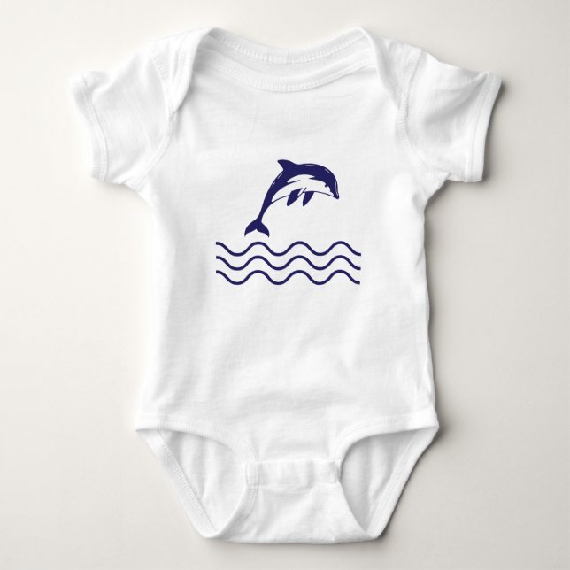 Dolphin Baby Bodysuit (Front)