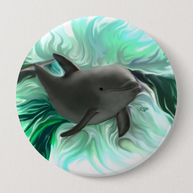 Dolphin Baby Button (Front)