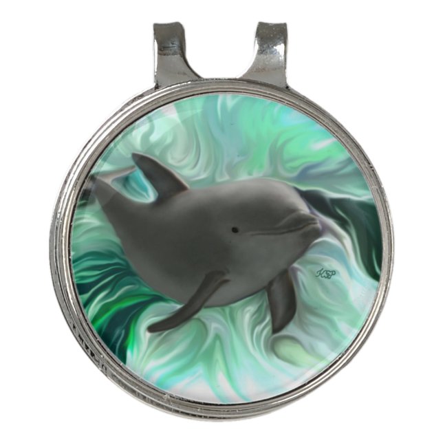 Dolphin Baby Golf Hat Clip (Front)