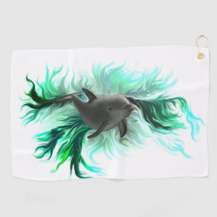 Dolphin Baby Golf Towel