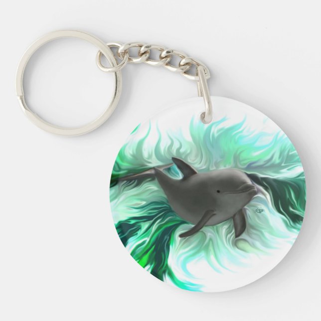 Dolphin Baby Keychain (Front)