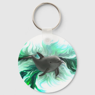 Dolphin Baby Keychain