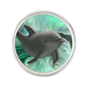 Dolphin Baby Lapel Pin