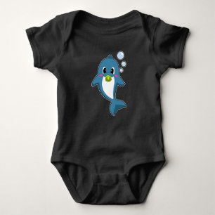 Dolphin Baby Pacifier Baby Bodysuit