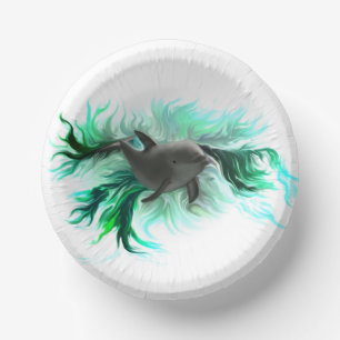 Dolphin Baby Paper Bowls