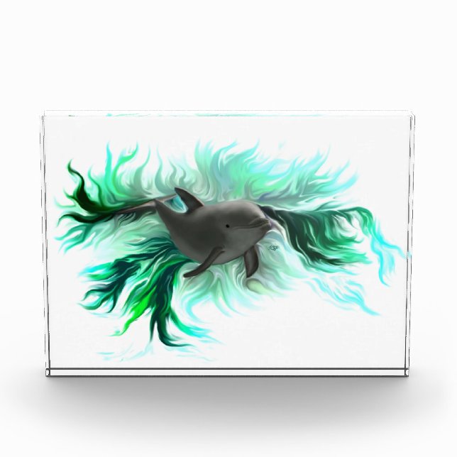 Dolphin Baby Photo Block (Front)