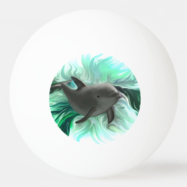 Dolphin Baby Ping Pong Ball (Front)