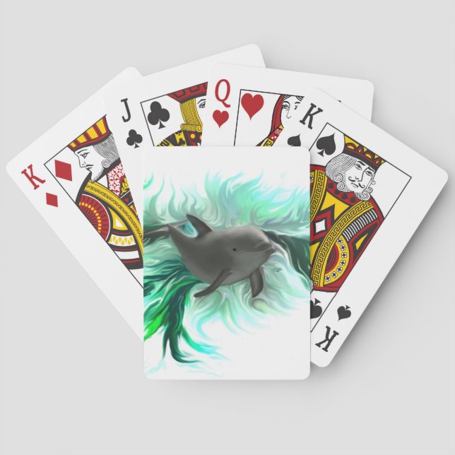 Dolphin Baby Poker Cards (Back)