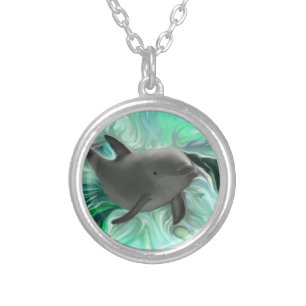 Dolphin Baby Silver Plated Necklace
