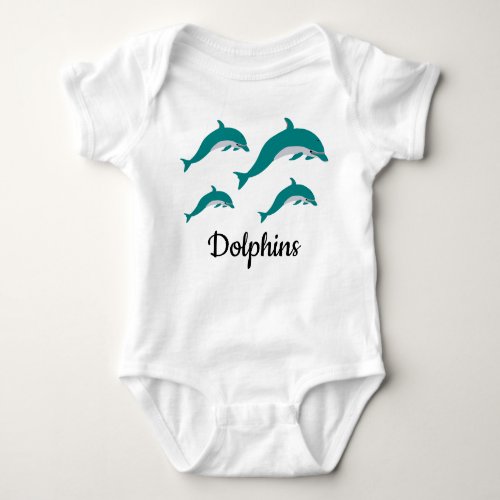 Dolphin Baby T_Shirt Baby Bodysuit