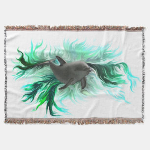 Dolphin Baby Throw Blanket