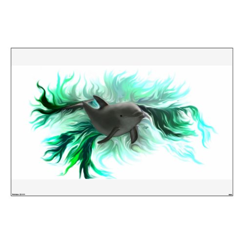 Dolphin Baby Wall Decal