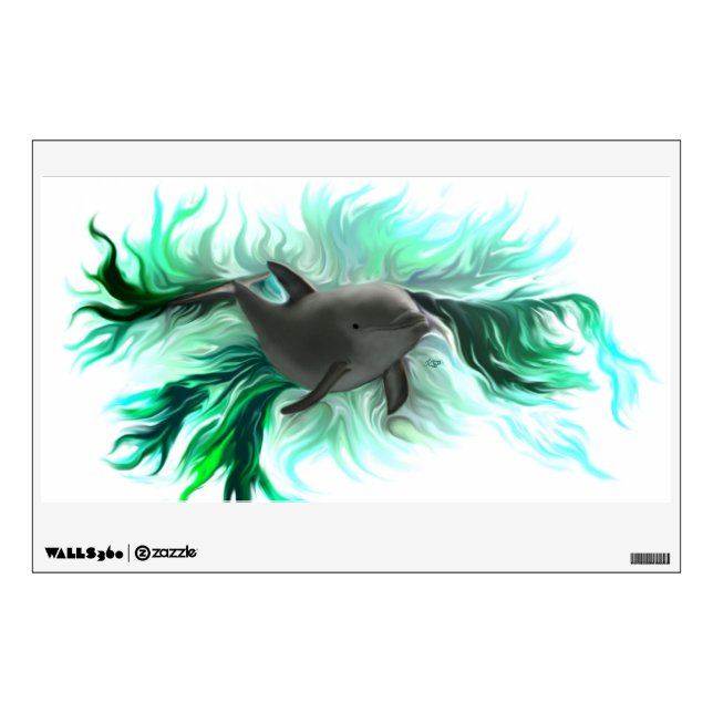 Dolphin Baby Wall Decal (Front)