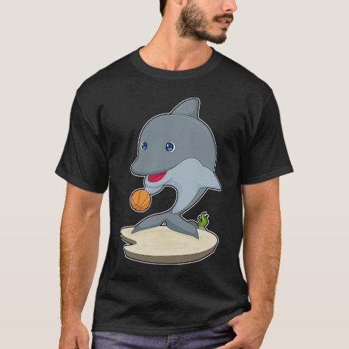 Dolphin Basketball player Basketball T_Shirt