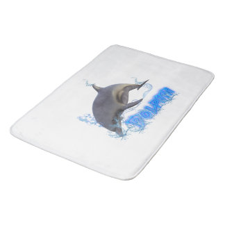 dolphin bath mat