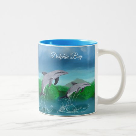 Dolphin Bay Tropical Coffee Mug By Yotigo