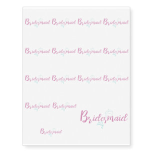 Dolphin Beach Bridesmaid Temporary Tattoos