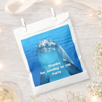 Dolphin Birthday Backyard Pool Party Favor Bag by millhill at Zazzle