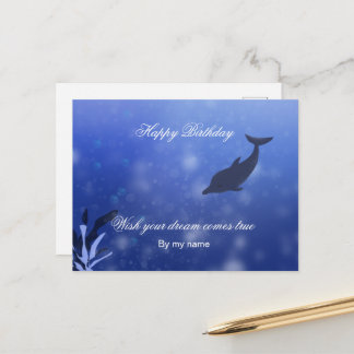 Dolphin Birthday Card