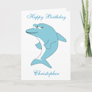 Dolphin Birthday Card