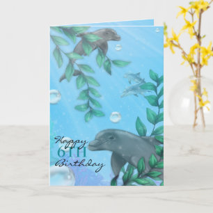 Dolphin Birthday Card