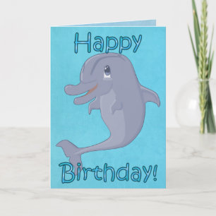 Dolphin Birthday Card