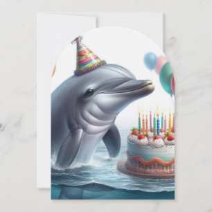 Dolphin Birthday Invitation