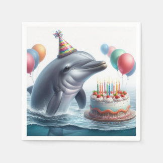 Dolphin Birthday Napkins