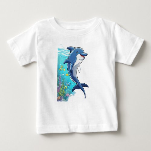 dolphin blue baby T_Shirt