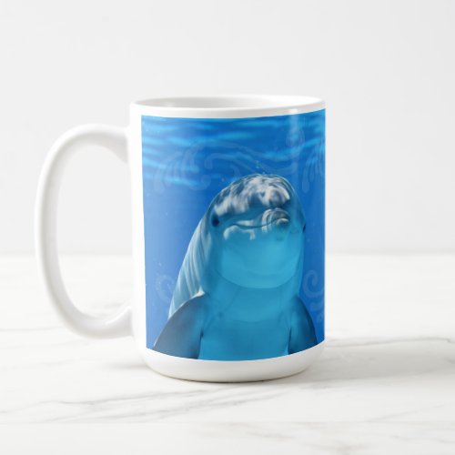 Dolphin Blue Ocean The Ocean is Calling I Must Go Coffee Mug