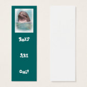 DOLPHIN BOOKS ARE COOL BOOKMARK (Front & Back)