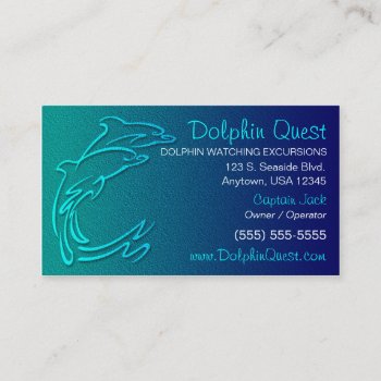 Dolphin Business Card by coolcards_biz at Zazzle