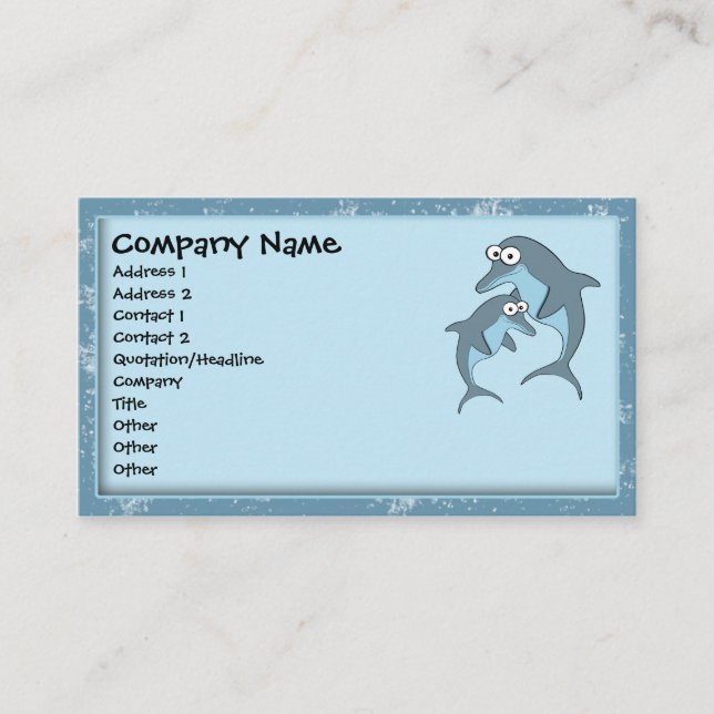 Dolphin Business cards (Front)