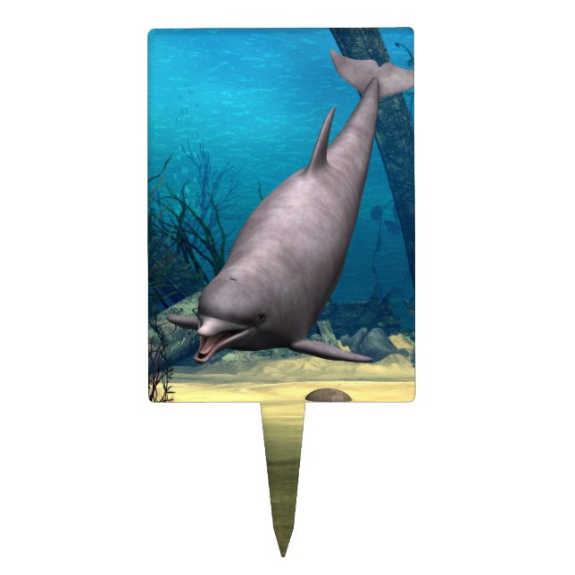 Dolphin Cake Topper (Front)