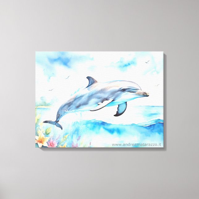 Dolphin Canvas Print (Front)