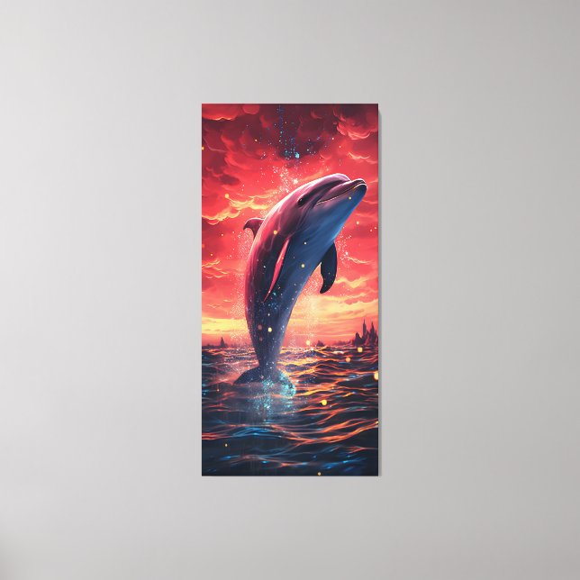 Dolphin Canvas Print (Front)