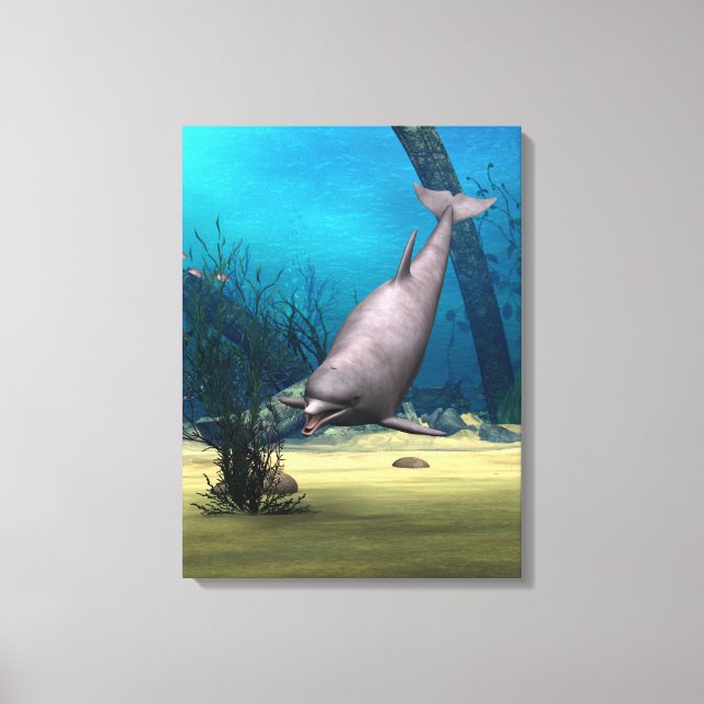 Dolphin Canvas Print (Front)