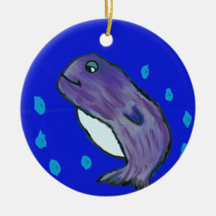 Dolphin ceramic ornament